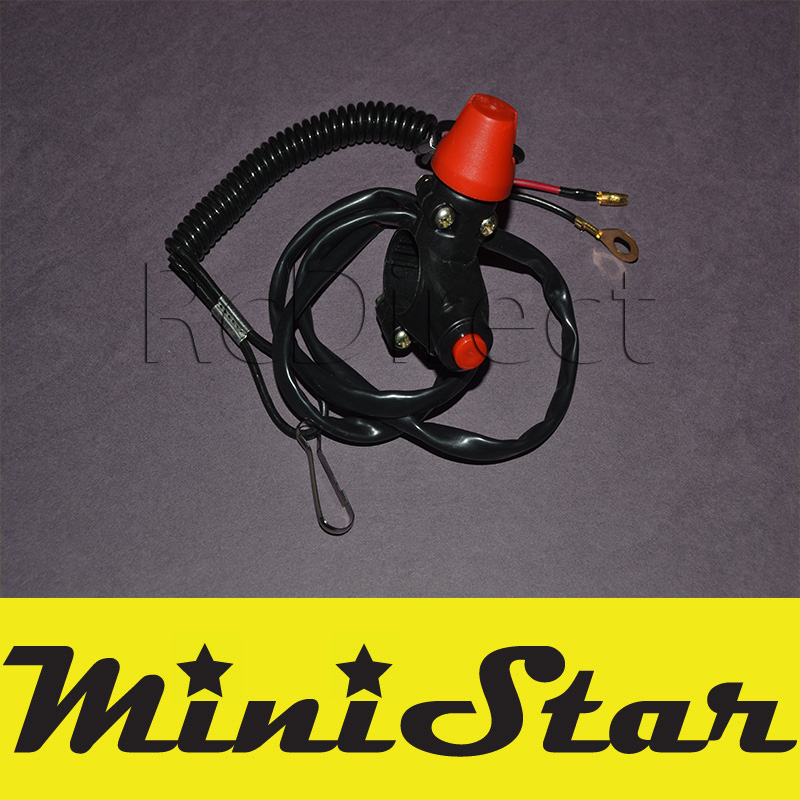 Tasto spegnimento (KILL SWITCH - ROSSO) mod 3 per Minibike